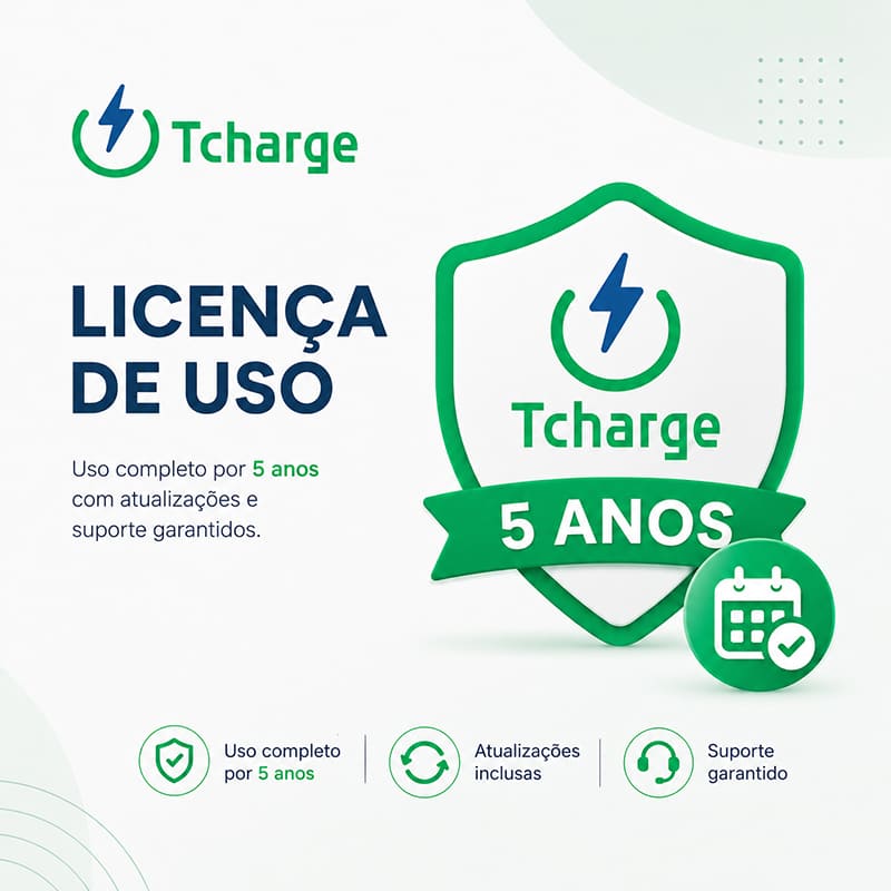 Licença Tcharge 5 anos