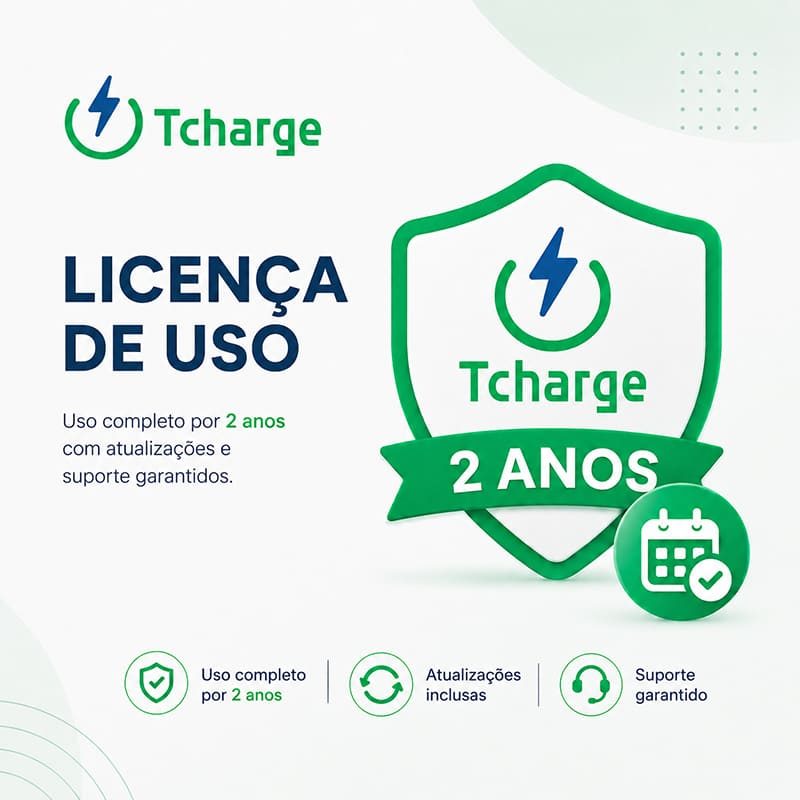 Licença Tcharge 2 anos