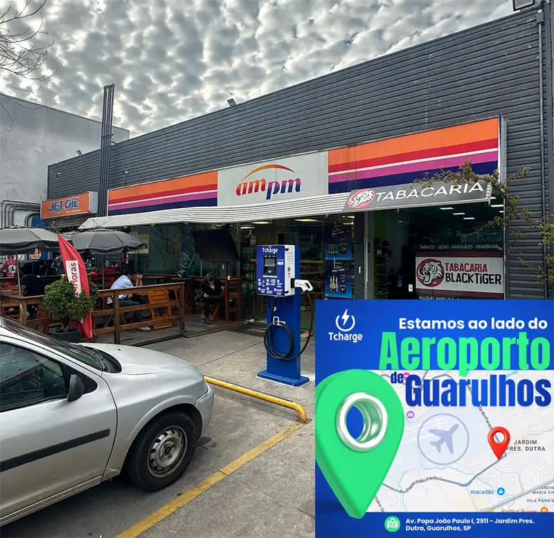 Eletroposto Tcharge em Guarulhos